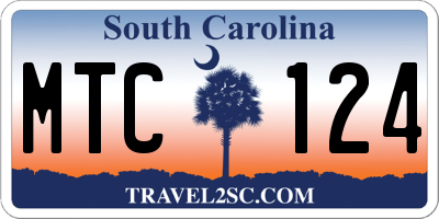 SC license plate MTC124