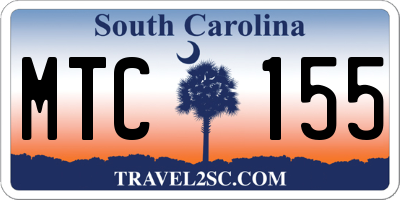 SC license plate MTC155