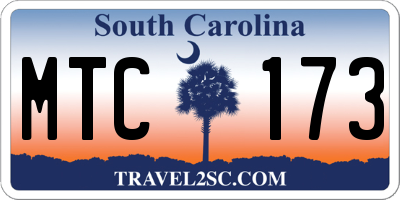 SC license plate MTC173