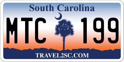 SC license plate MTC199