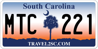 SC license plate MTC221