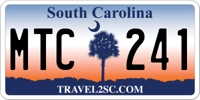 SC license plate MTC241