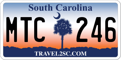 SC license plate MTC246