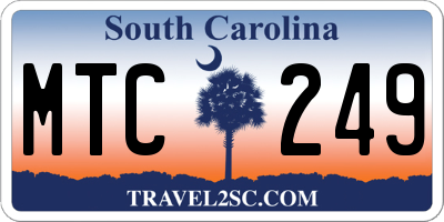 SC license plate MTC249