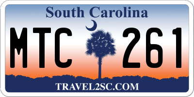 SC license plate MTC261