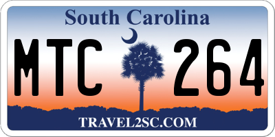 SC license plate MTC264