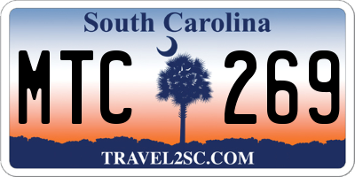 SC license plate MTC269