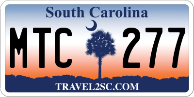 SC license plate MTC277