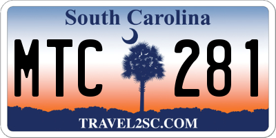SC license plate MTC281