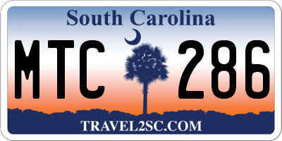 SC license plate MTC286