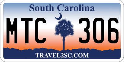 SC license plate MTC306