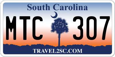 SC license plate MTC307