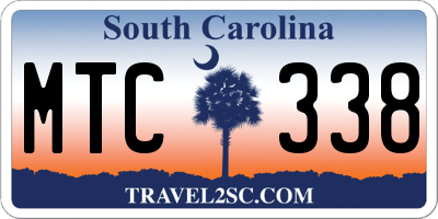 SC license plate MTC338