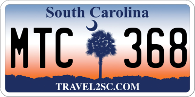 SC license plate MTC368