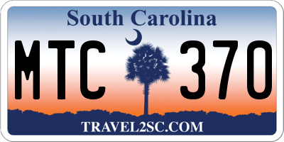 SC license plate MTC370