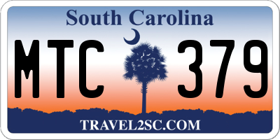SC license plate MTC379