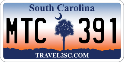 SC license plate MTC391