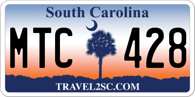 SC license plate MTC428