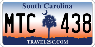 SC license plate MTC438