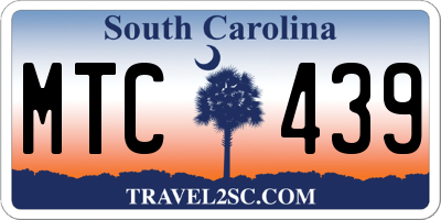 SC license plate MTC439