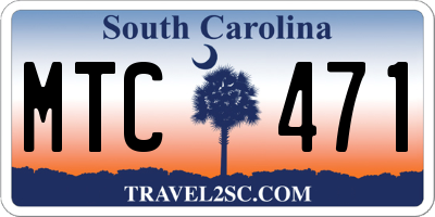 SC license plate MTC471