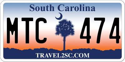 SC license plate MTC474