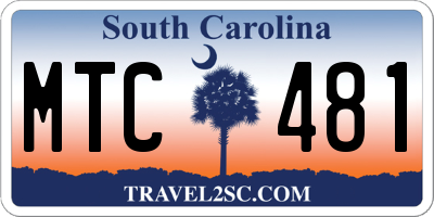 SC license plate MTC481