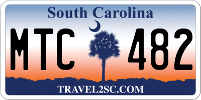 SC license plate MTC482