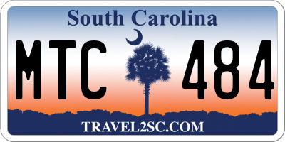 SC license plate MTC484