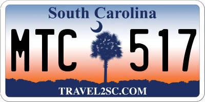 SC license plate MTC517