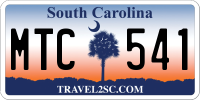 SC license plate MTC541