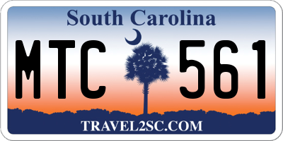 SC license plate MTC561