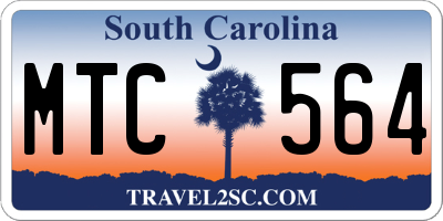 SC license plate MTC564
