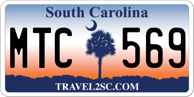SC license plate MTC569