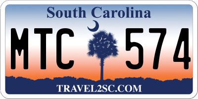 SC license plate MTC574