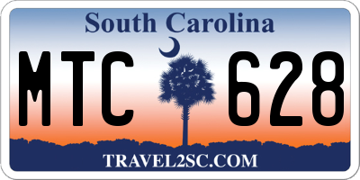 SC license plate MTC628
