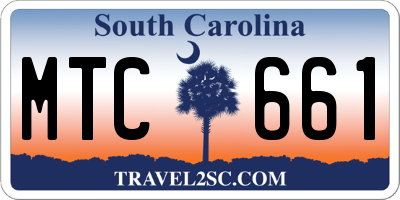 SC license plate MTC661