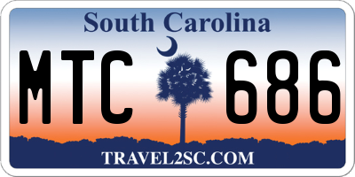 SC license plate MTC686
