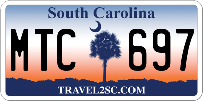 SC license plate MTC697