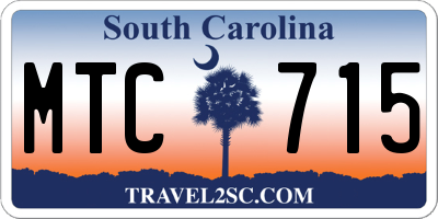 SC license plate MTC715