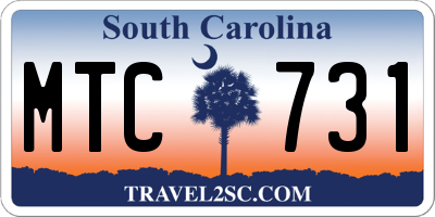 SC license plate MTC731