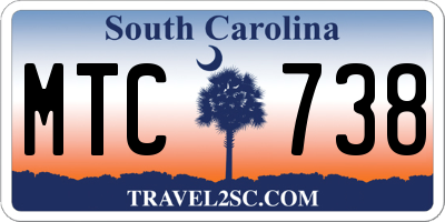 SC license plate MTC738
