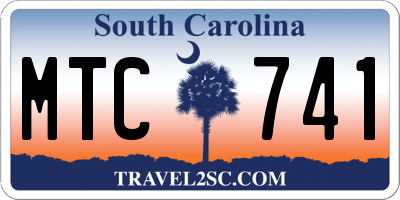 SC license plate MTC741