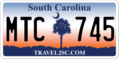 SC license plate MTC745