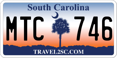 SC license plate MTC746