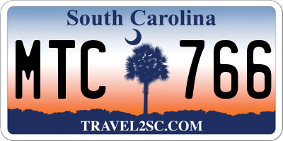 SC license plate MTC766