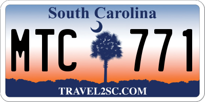 SC license plate MTC771