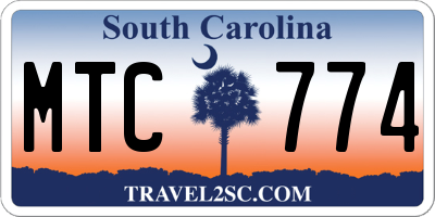 SC license plate MTC774