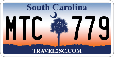 SC license plate MTC779