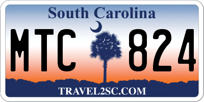 SC license plate MTC824